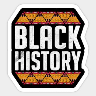 Proud African American, Black Power, Black Historie Sticker